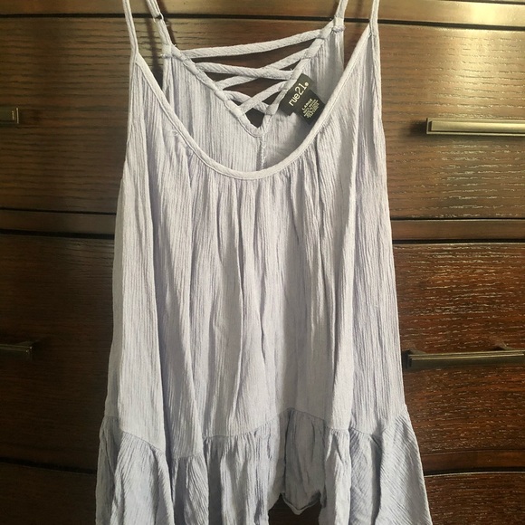 🦋Lace front Spaghetti Strap Shirt🦋 - Picture 1 of 4